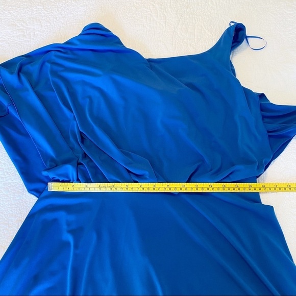 Jessica Simpson NWT Asymmetrical Batwing Nautical Blue Dress - 6 - Picture 13 of 15